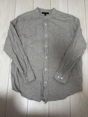 banana republic 린넨 밴드 카라 노카라 어스 컬러