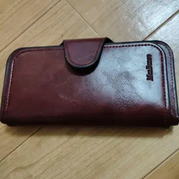 Men's Bouse 다크 브라운 가죽 장지갑