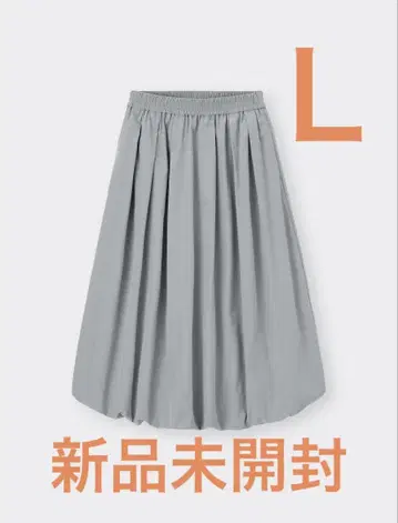 버블 헴 미디 스커트 Q GU 지유 새상품 미개봉 L