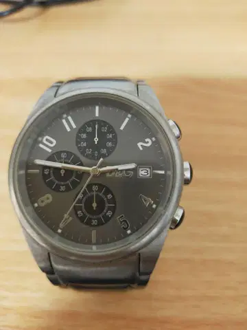 D&G 크로노그래프 손목시계 스테인리스