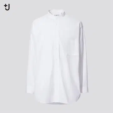 유니클로 +J 수피마 코튼 오버 사이즈 스탠드 카라 셔츠 XL