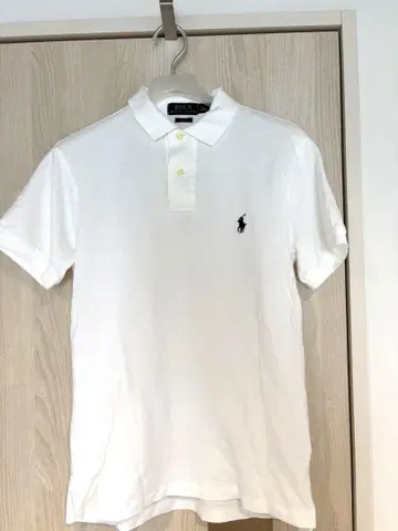 POLO Ralph Lauren 화이트 반팔 피케 셔츠
