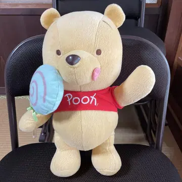 푸우 봉제 인형 캔디 포함 약 30cm