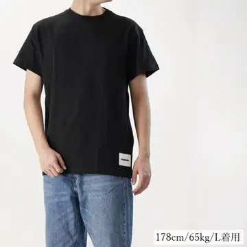 질샌더 블랙 반팔 티셔츠