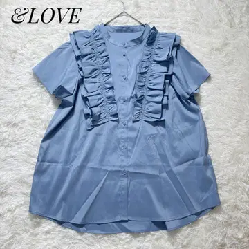 &LOVE 앤드 러브 달콤한 모드의 츄얼 프릴 블라우스