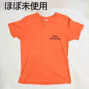 DUBBLEWORKS 웨어하우스 티셔츠 오렌지 헨리넥