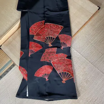 블랙 전통 예복 기모노 결혼식 어머니