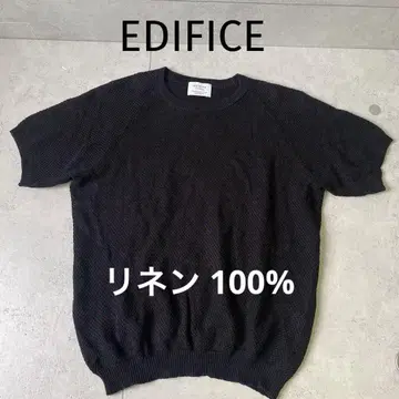 에디피스 린넨 100% EDIFICE 반팔 썸머 니트 46(M)