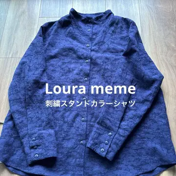loura meme 스탠드 카라 블라우스