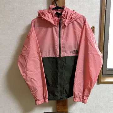 THE NORTH FACE 마운틴 후드티 핑크/블랙 사이즈 150