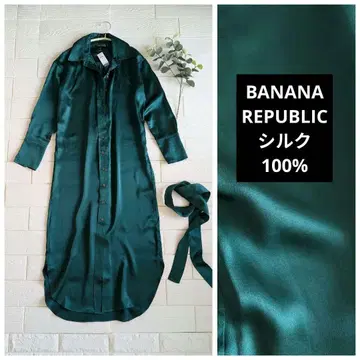 새상품 BANANA REPUBLIC 실크 100% 셔츠 원피스 XS