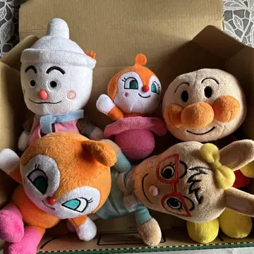 호빵맨 봉제 인형 5종 세트