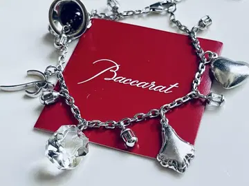Baccarat 실버 참 팔찌