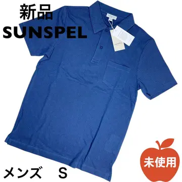 SUNSPEL 선스펠 블루 파랑 피케 셔츠 남성용 S