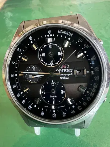 ORIENT 손목시계 크로노그래프 알람 남성용