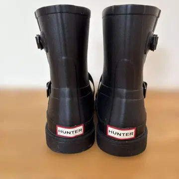HUNTER 엔지니어 부츠 타입 레인 슈즈