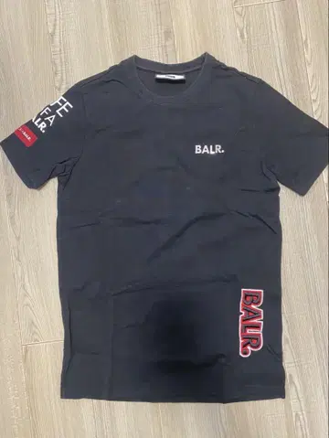 BALR. 블랙 티셔츠 반팔