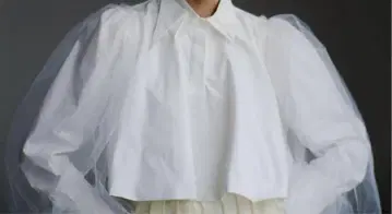 bibiy 튤 블라우스