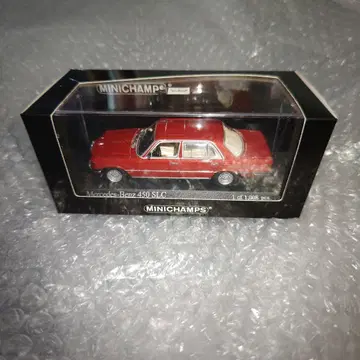 1/43 미니 챔프스 메르세데스 벤츠 450SEL 레드 메탈릭