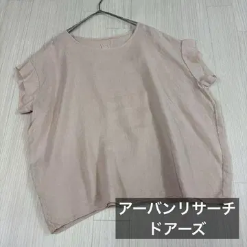 어반 리서치 도어스 린넨 반팔 상의