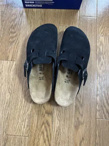 미사용 새상품 빌케스톡 보스턴 26.5 블랙 내로우 핏