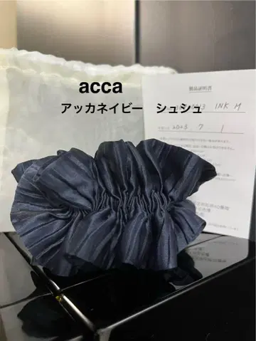 acca 마쉬멜로우 스크런치 네이비 (거의 미사용, 시착만 한 상품)