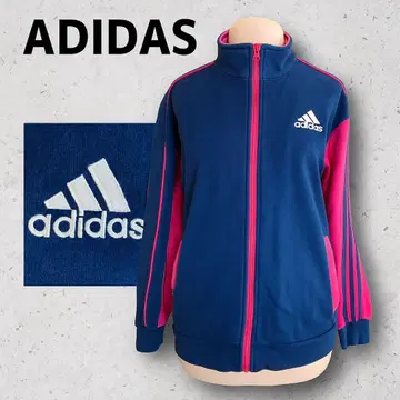 ADIDAS 트랙 자켓 네이비 핑크 집업 저리