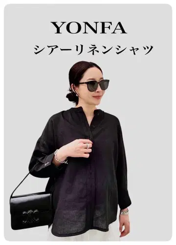 YONFA  시어 린넨 셔츠