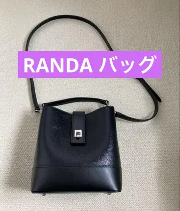 블랙 가죽 버킷 숄더백