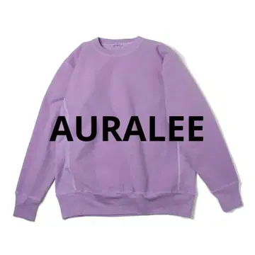 오라리 맨투맨 AURALEE 퍼플