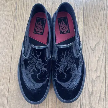 VANS DELUXE 블랙 슬립온 27cm