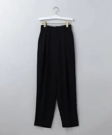 6 로쿠 GEORGETTE TUCK PANTS 2 블랙