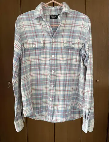 RRL 체크 무늬 긴팔 셔츠 155/82A