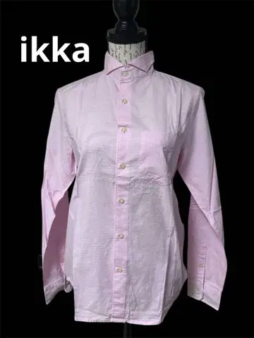 ikka 핑크 긴팔 셔츠 S 사이즈 USED