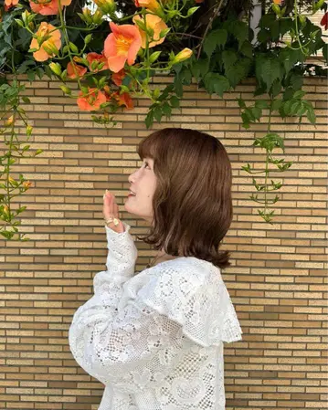 팝피 레이스 러플 카디건