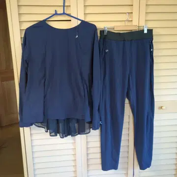 댄스 스킨 네이비 팬츠 셋업