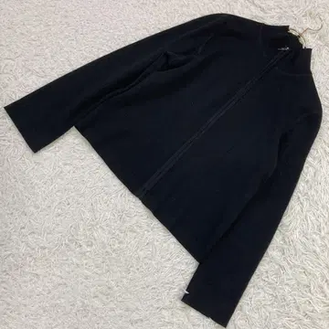 CORDIER 니트 후드티 블랙 XL 집업 캐주얼 일본제