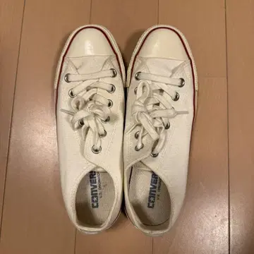 컨버스 화이트 로우 컷 스니커즈 24.5cm