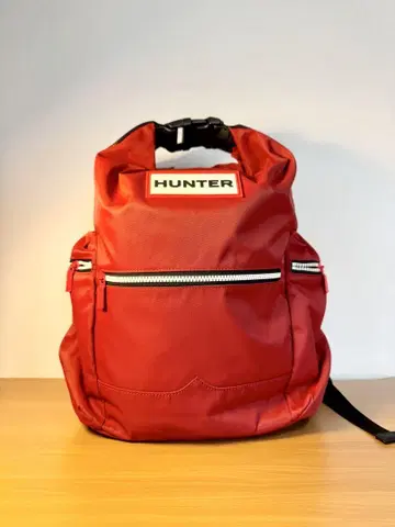 HUNTER 나일론 레드 백팩