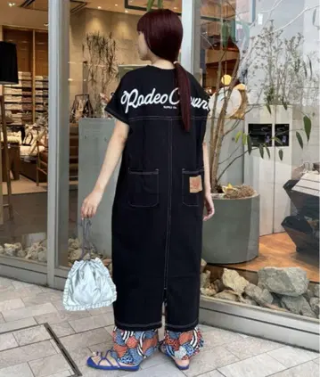 로데오 크라운 GU RCS 컬러 스티치 롱 원피스 빅 사이즈 임산부 의류