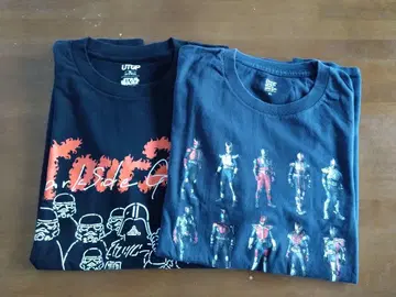 graniph&UT 콜라보 티셔츠 2장 세트(XL 사이즈)