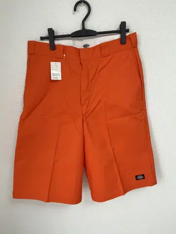 디키즈 42283 오렌지 숏 팬츠 34인치