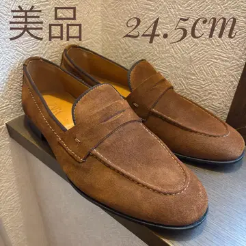 새상품급 브라운 스웨이드 로퍼 24.5cm