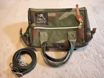 [새상품급] 아네로 anello 카모플라쥬 보스턴 백