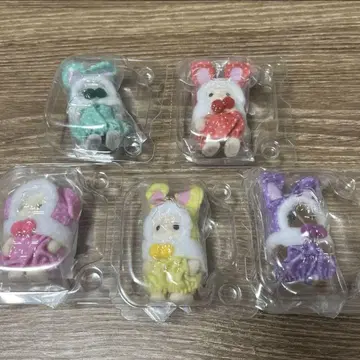 실바니아 컬러풀 토끼 컬러풀 토끼 5종 세트 컴플리트
