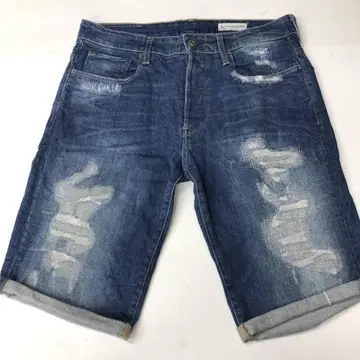 G-Star RAW 3301 리페어 가공 데님 하프 팬츠 W32