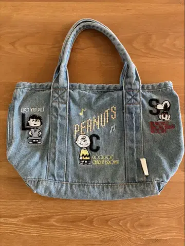 스누피 PEANUTS ROOTOTE 루토토 데리 데님 PLAZA 한정판