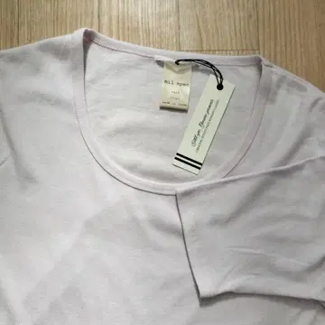 연보라 면100% 티셔츠 L 사이즈 미사용 새상품