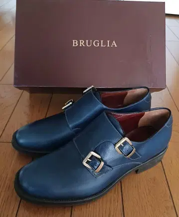 BRUGLIA 더블 몽크 스트랩 신발 파랑