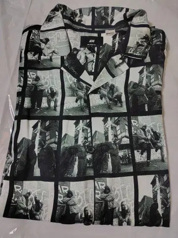 H&M 노트리아스 BIG 비기 콜라보 오픈 카라 셔츠